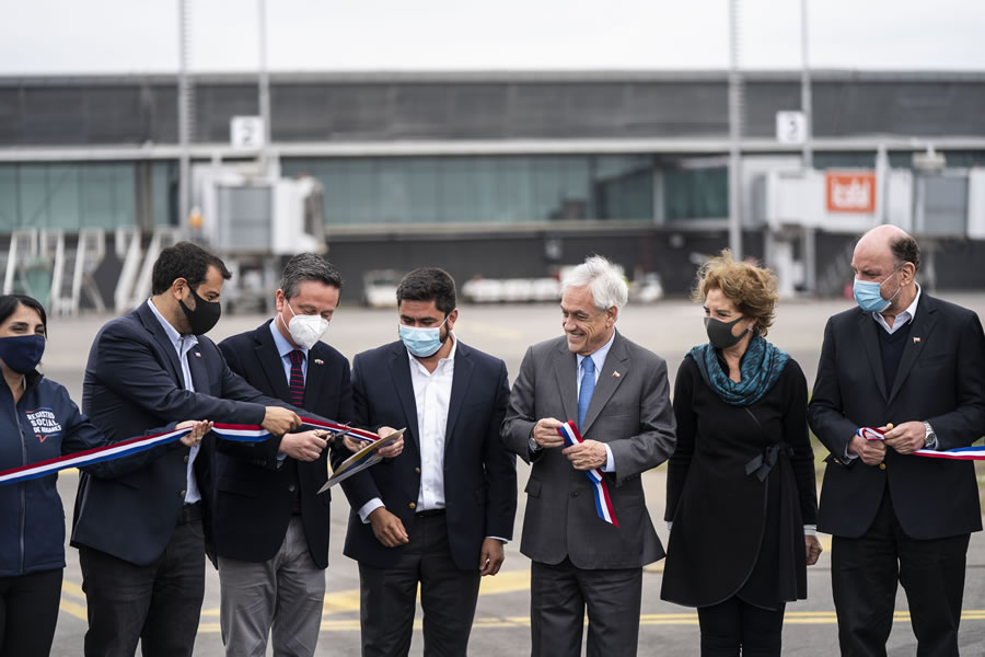 Presidente Piñera inaugura ampliación del Aeropuerto Internacional de Concepción: “Nos va a poner a la vanguardia en materia de infraestructura”