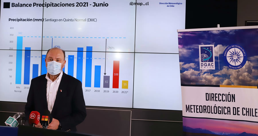 Ministro Moreno por balance hídrico: “Tenemos una situación muy similar a la del 2019, que fue el año más seco en la historia de Chile”