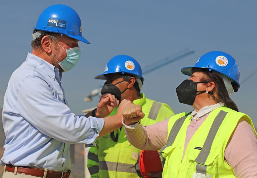 Ministro Alfredo Moreno sobre positivas cifras de empleo en la construcción: “8 de cada 10 personas que perdieron su trabajo, lo han recuperado”
