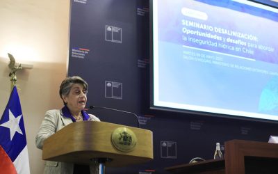 Ministra López participa de Seminario “Desalinización: Oportunidades y desafíos para abordar la inseguridad hídrica en Chile”