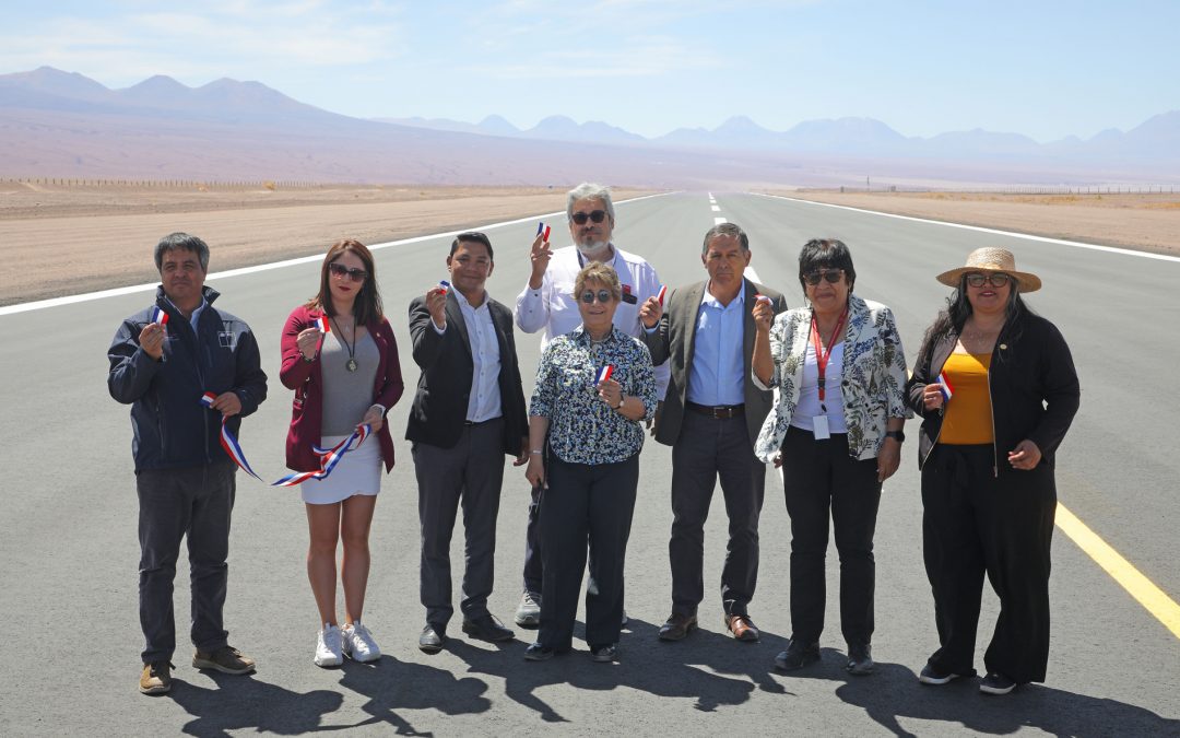 Ministra López inaugura mejora integral del aeródromo de San Pedro de Atacama para potenciar el turismo y vuelos de emergencia