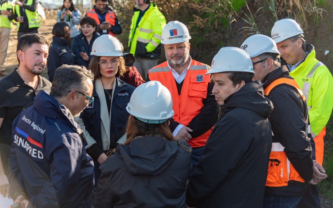 MOP inspecciona en terreno trabajos preventivos ante nuevo sistema frontal