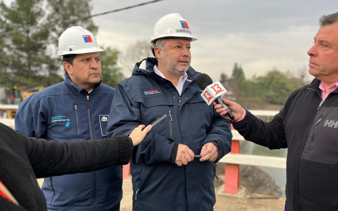 Subsecretario de Obras Públicas coordina acciones preventivas ante inminente sistema frontal en región del Maule