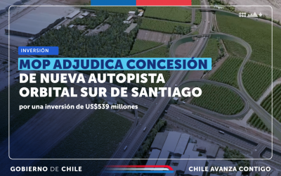 MOP adjudica concesión de nueva autopista Orbital Sur de Santiago por una inversión de US$539 millones