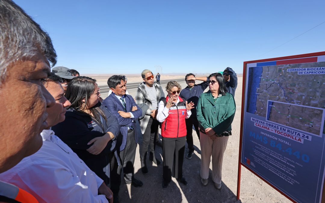 Antofagasta: Ministra López anuncia inversión de 85 mil millones de pesos en nuevas obras de la Ruta 24, parte del Corredor Bioceánico
