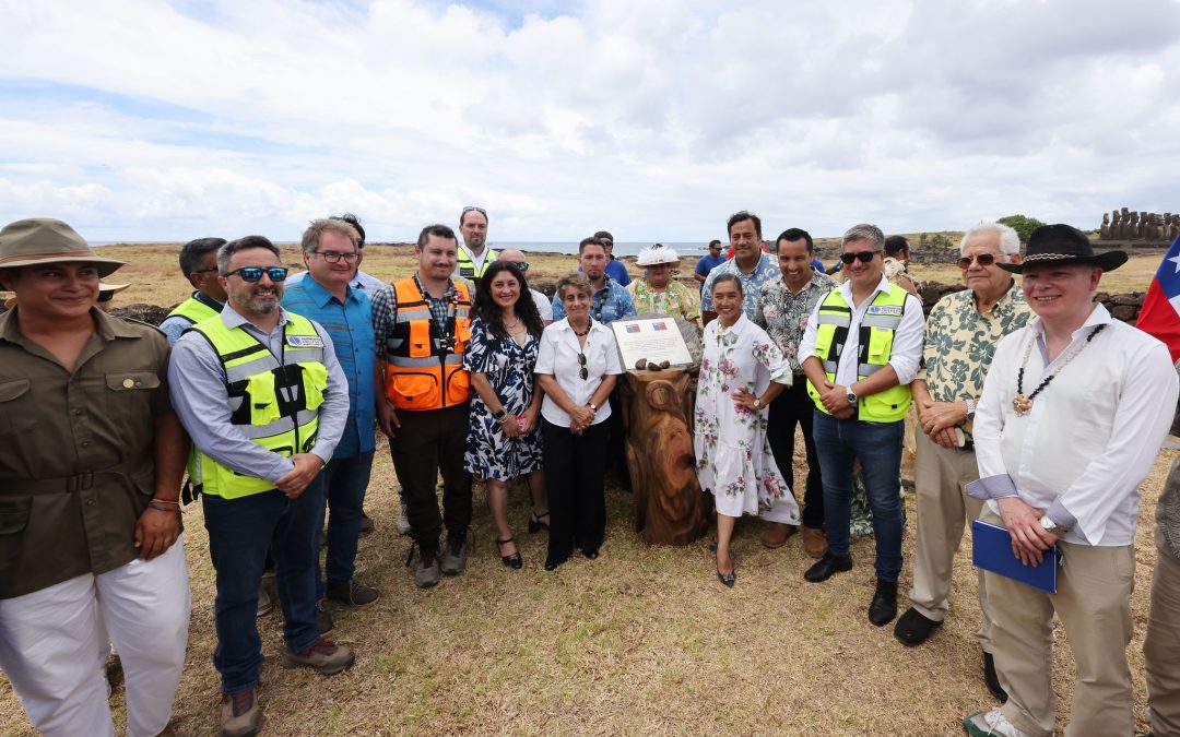 MOP inicia pavimentación de más de 40 kilómetros de los principales caminos de Rapa Nui