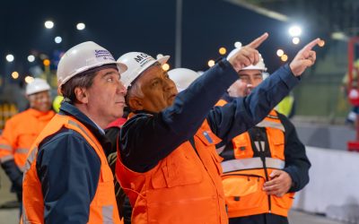 Se cumple etapa crucial en Lo Saldes: Equipos técnicos instalaron anoche la nueva viga que reemplaza estructura dañada