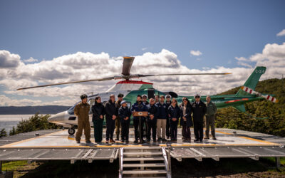 Presidente de la República, Gabriel Boric Font, inaugura punto de posada para helicópteros en el poblado más austral de Chile: “Como Estado debemos presencia, apoyo y protección”