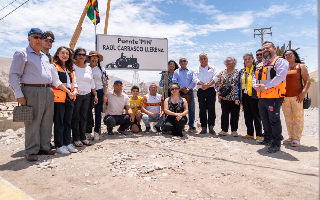 Fin a 40 años de espera en La Maitas: Subsecretario del MOP y comunidad inauguran nuevo Puente “Raúl Carrasco Llerena” en Arica