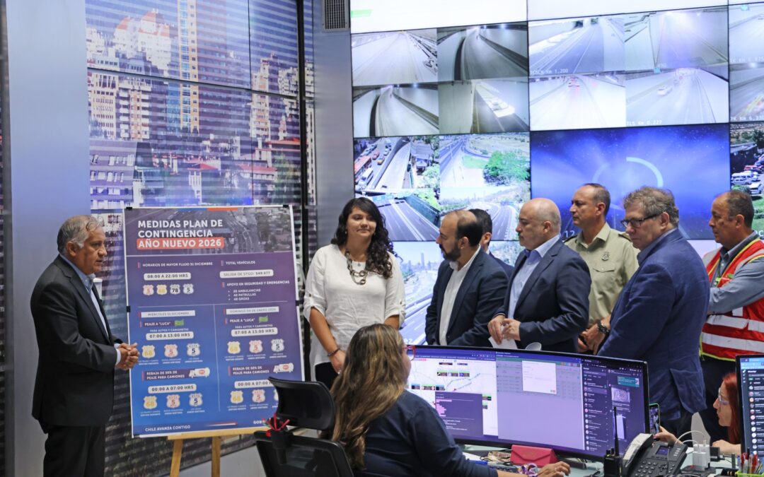 Autoridades proyectan salida de más de 549 mil vehículos desde la Región Metropolitana en Año Nuevo: peak será el miércoles con 161 mil