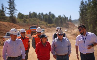 Ministra Jessica López supervisa la nueva Ruta J-80 entre Hualañé, Licantén y Vichuquén, que ya tiene un 40% de avance