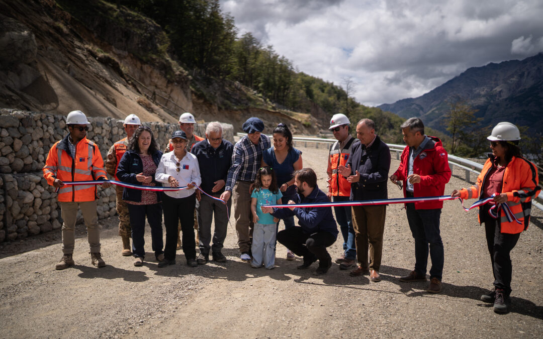 Presidente Gabriel Boric inaugura la etapa 1 de la nueva conexión vial entre Río Tranquilo, Lago Brown y la frontera con Argentina