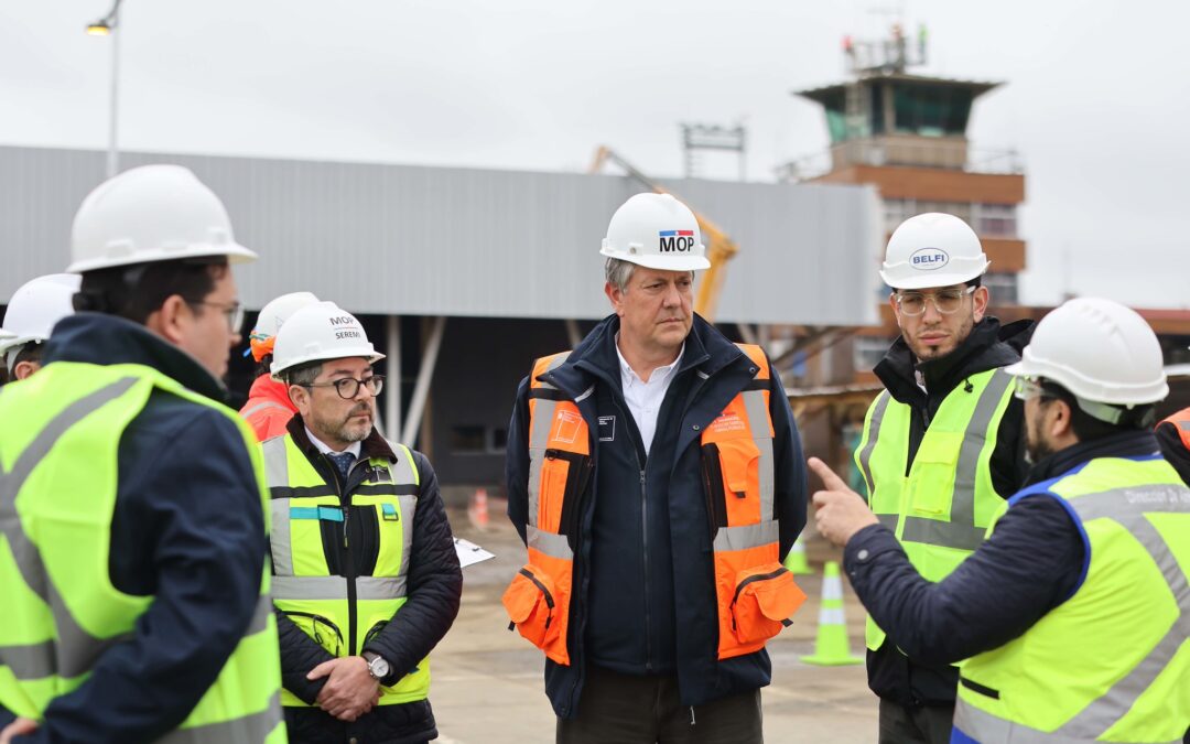 MOP confirma 60% de avance en la ampliación y mejoramiento del Aeródromo Pichoy: la obra gruesa está concluida y se espera que esté listo el primer semestre del próximo año