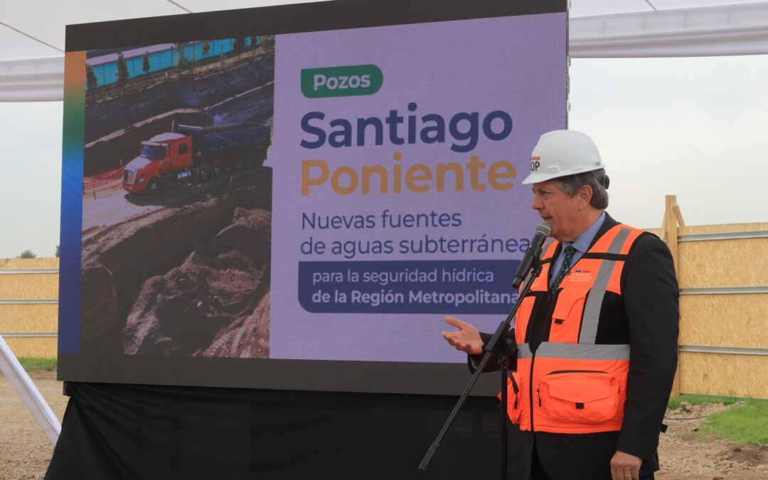 MOP destaca avance de proyecto de nuevos pozos que reforzarán la seguridad hídrica de la Región Metropolitana
