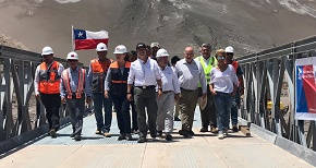 Ministro (s) Lucas Palacios habilita puente mecano que une Tarapacá y Arica y Parinacota en Ruta 5 Norte