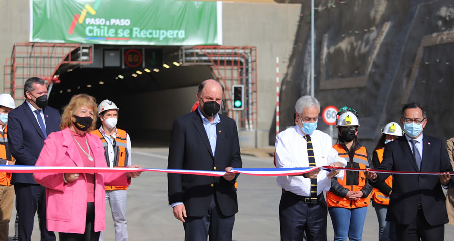 Ministro Moreno tras inauguración del nuevo Túnel El Melón: “Estamos entregando un túnel con la tecnología y seguridad que la gente merece y necesita”