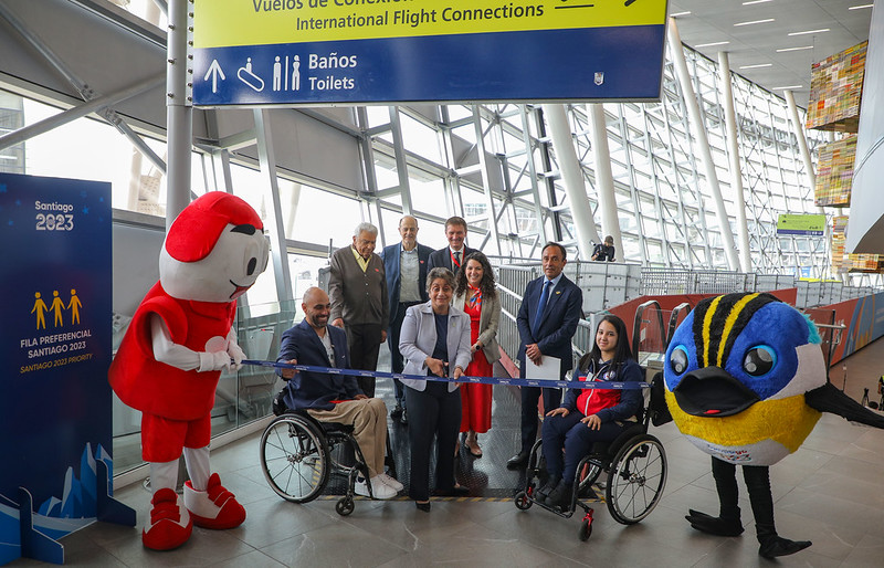 Juegos Parapanamericanos: Inauguran rampa de accesibilidad universal para recibir a deportistas en el Aeropuerto de Santiago