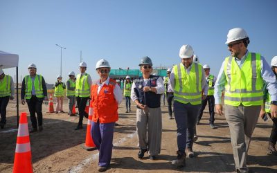 Nuevo enlace de Vespucio Norte con Ruta 68: obras llegan al 40% y generan más de 400 empleos