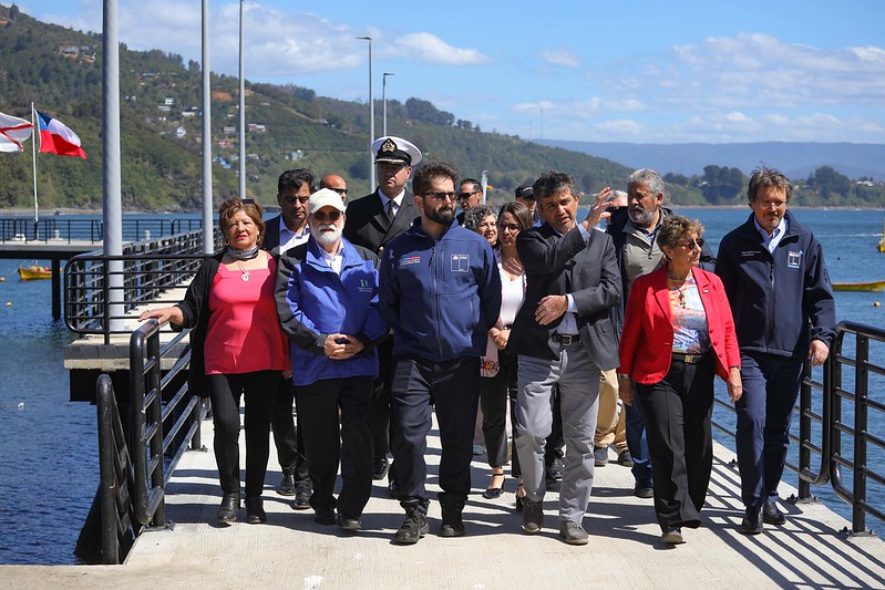 Presidente Boric inauguró las obras de la Caleta de Pescadores Los Molinos